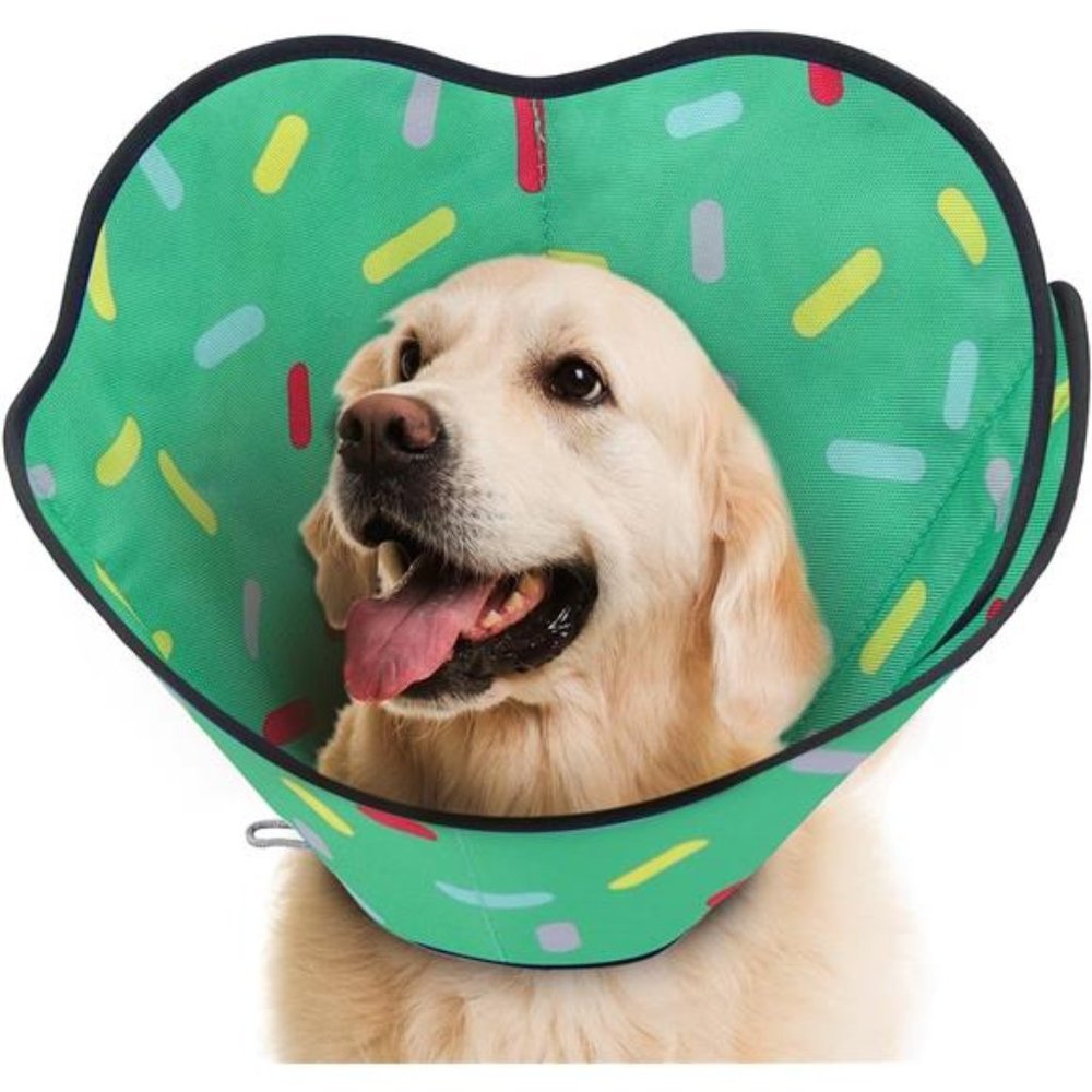 Dog Cones for Large Dogs, Soft Dog Cones, Adjustable Pet Recovery Collar, S